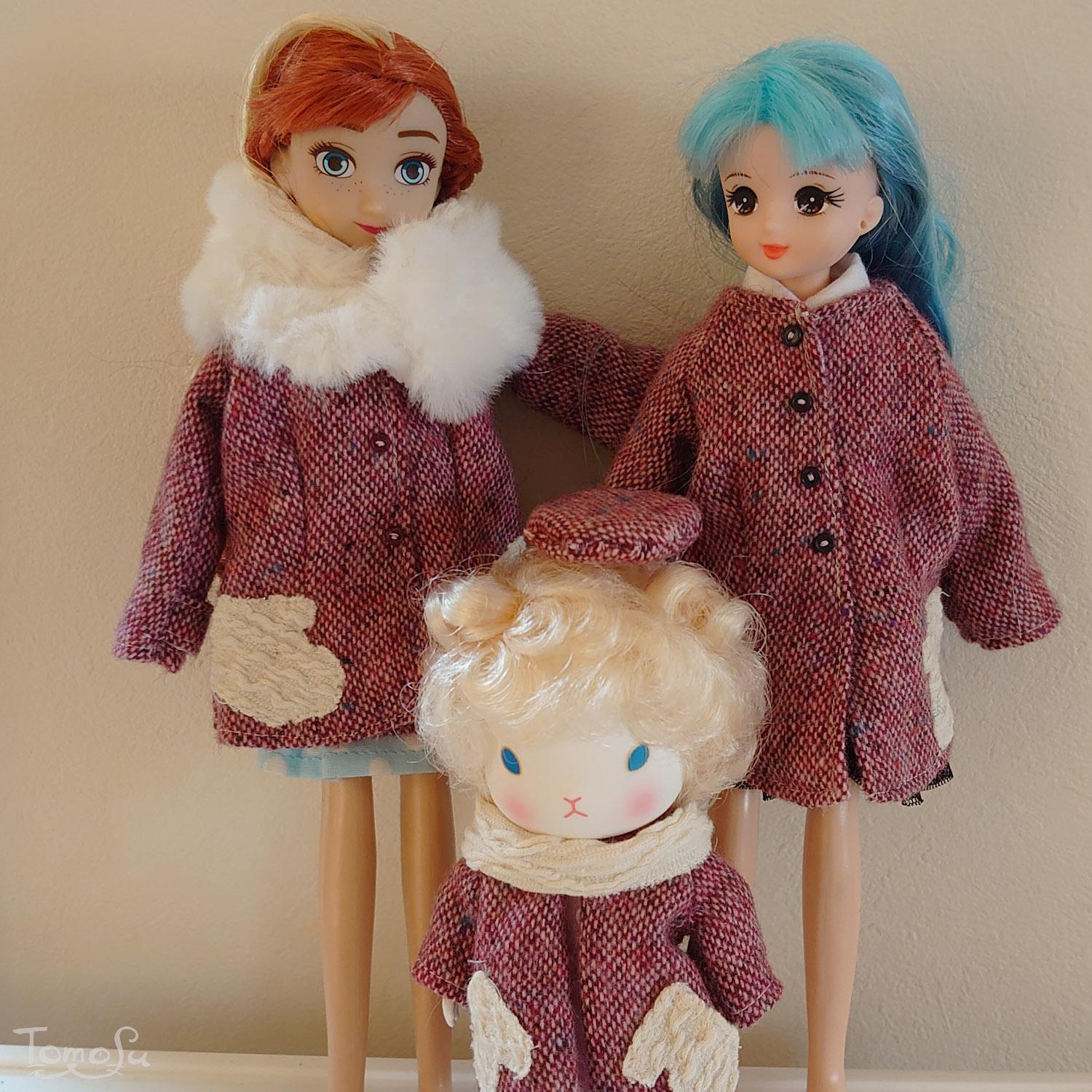 11月に制作したお人形服たち – ともす-リカちゃんサイズの手作りドール服-